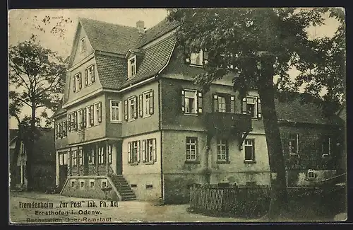 AK Ernsthofen i. Odenw., Fremdenheim Zur Post