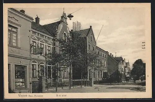 AK Werne / Lippe, Häuser in der Bonenstrasse am Bonentor