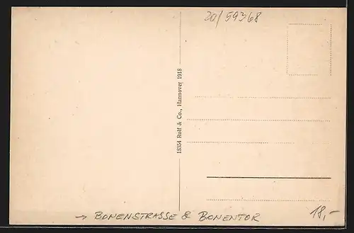 AK Werne / Lippe, Häuser in der Bonenstrasse am Bonentor