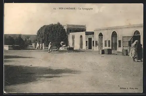 AK Ben-Gardane, An der Synagoge