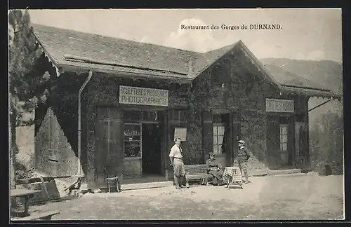 AK Bovernier, Gorges du Durnand, Restaurant des Gorges, Sculptures Pierrreries, Photographies