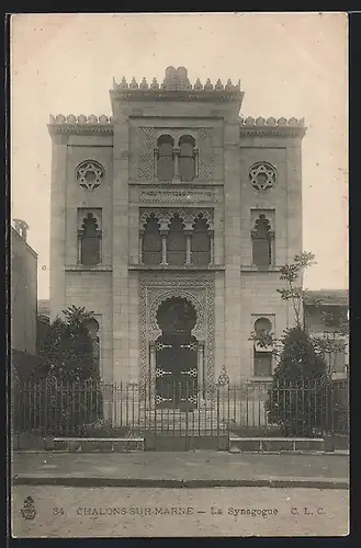 AK Chalons-sur-Marne, La Synagogue
