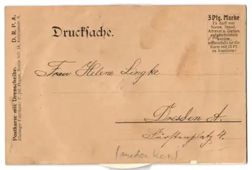 Revolver-AK Berlin, Siegesallee, Neue Wache, Königl. Universität