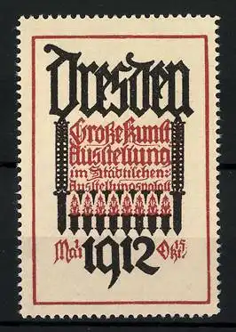 Reklamemarke Dresden, Grosse Kunst-Ausstellung 1902