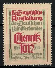 Reklamemarke Chemnitz, IV. Graphische Ausstellung des Deutschen Künstlerbundes 1912