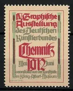 Reklamemarke Chemnitz, IV. Graphische Ausstellung des Deutschen Künstlerbundes 1912