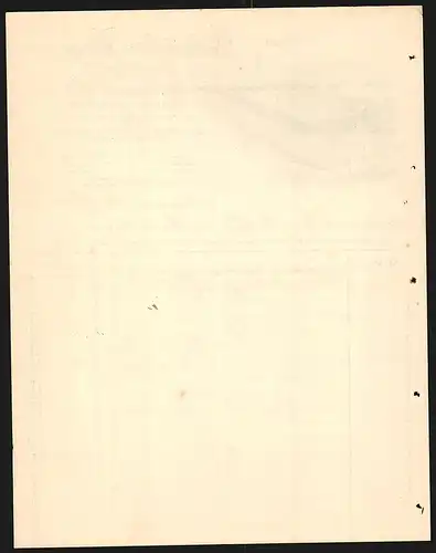 Rechnung Braunschweig 1910, Gebrüder Jürgens, Dampf-Kaffee-Rösterei & Colonialwaren-Grosshandlung, Betriebsansicht