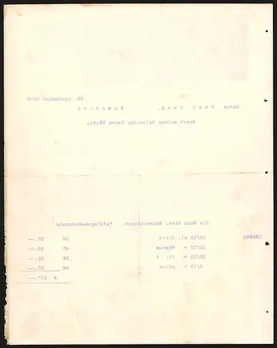 Rechnung Heidelberg 1908, Firma P. J. Landfried, Fabrikgelände, Arbeiterwohnungen und drei Schutzmarken