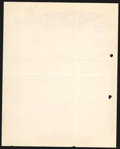 Rechnung Hersfeld 1933, Ad. Wever AG, Mech. Weberei und Dampffärberei, Das Fabrikgelände mit Innenhof