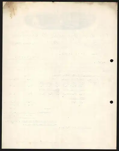 Rechnung Schweina i. Thür. 1929, C. S. Reich, Pfeifenfabrik AG, Blick aufs Fabrikgelände mit Innenhof