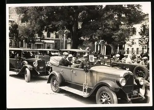 Fotografie Auto Chrysler Six (1928), Cabrio mit Kennzeichen Istanbul 1724 & Plakette Bamberger 82