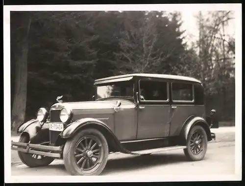 Fotografie Stricker & Kühne, Minden i. W., Auto Essex (1928), Kennzeichen Provinz Westfalen