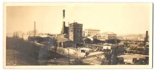 Fotografie unbekannter Fotograf, Ansicht Bochum, Blick auf die Zeche Hannover I / II, mit Malakow-Turm, Bergbau