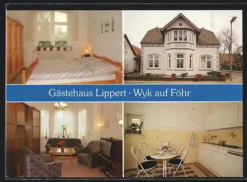 AK Wyk auf Föhr, Gästehaus Lippert, Boldixumer Strasse 31