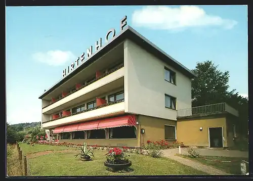 AK Partenstein /Spessart, Berghotel-Restaurant-Café Hirtenhof, Inh. M. Mauer, Rossbergweg 15