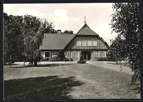 AK Edewecht, Blick auf ein grosses Haus