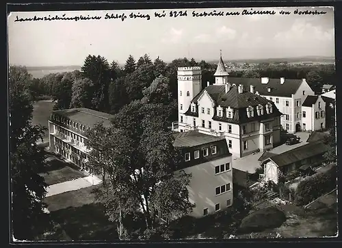 AK Ising /Chiemsee, Schloss und Schule