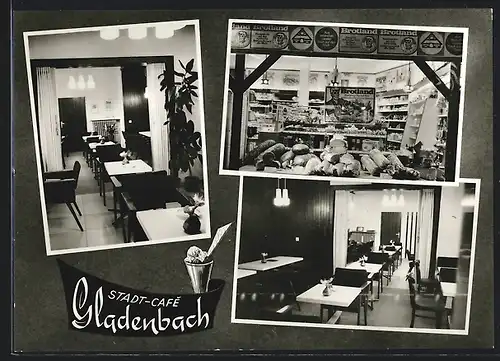 AK Gladenbach, Stadt-Café Inge Tittl-Will, Marktstrasse 5