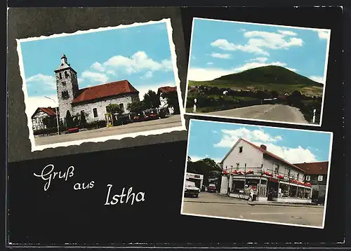 AK Wolfhagen, Geschäft, Kirche, Strassenpartie