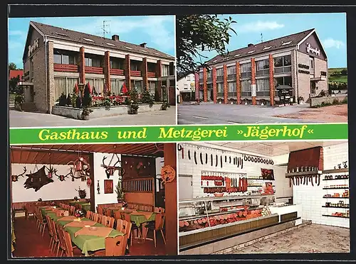 AK Weibersbrunn, Gasthaus und Metzgerei Jägerhof