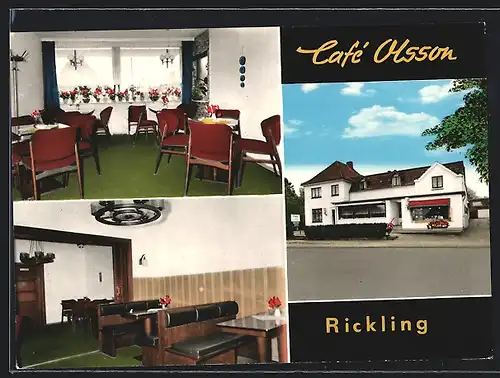 AK Rickling, Cafe Rolf Olsson, Innenansichten