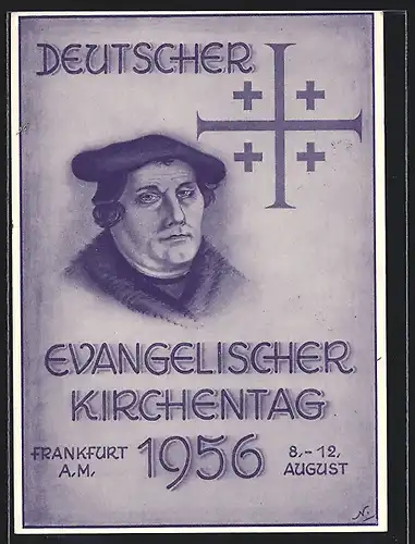 AK Frankfurt a/M, Deutscher Evangelischer Kirchentag 1956