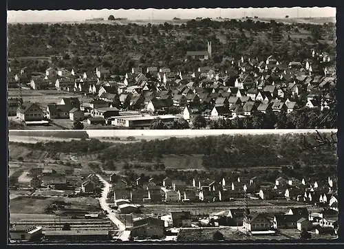 AK Deizisau /Kr. Esslingen, Ortsansichten aus der Vogelschau