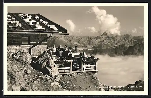 AK Gipfelhütte, Berghütte auf dem Nebelhorn
