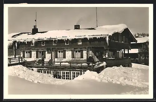 AK Gasthof und Unterkunftshaus Winklmoosalm, Berghütte im Winter