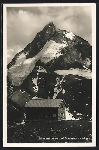 AK Schönbühlhütte, Berghütte und Matterhorn