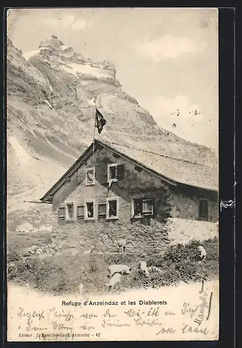 AK Refuge d`Anzeindaz, Berghütte et les Diablerets