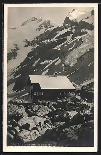 AK Bovalhütte, Berghütte im Sommer