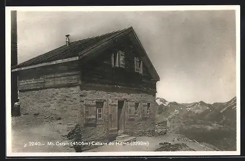 AK Cabane du Hörnli, Berghütte am Mt. Cervin