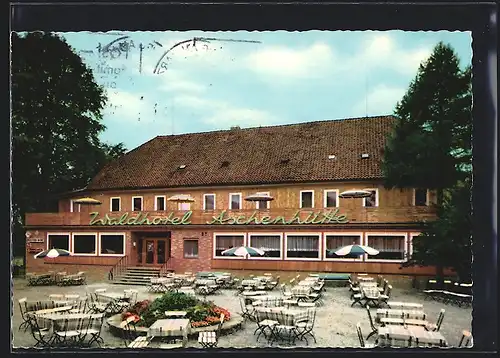 AK Osterode /Harz, Waldhotel Aschenhütte mit Terrasse