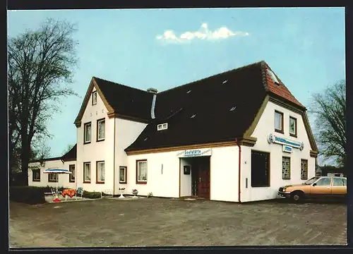 AK Immenstedt /Nordfriesland, Ehlers Gaststätte mit Parkplatz