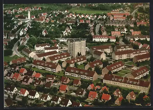 AK Itzehoe-Tegelhörn, Ortsansicht vom Flugzeug aus