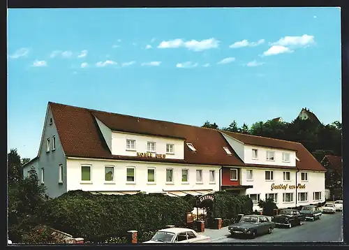 AK Leipheim /Donau, Gasthof Zur Post mit Aussenbereich