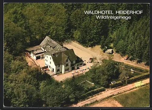 AK Obersteinebach /Ww., Café-Restaurant Waldhotel Heiderhof aus der Vogelschau