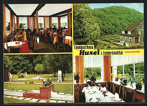 AK Hattingen-Niederelfringhausen, Landgasthaus Huxel, Felderbachstrasse 9, mit Minigolf