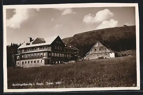 AK Schlingelbaude, Sommerliches Panorama