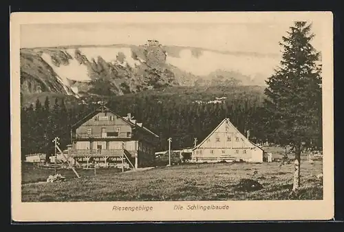 AK Schlingelbaude im Riesengebirge