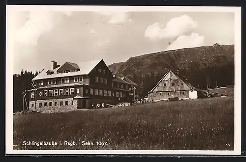 AK Schlingelbaude, Sommerpanorama