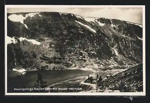 AK Teichbaude, Kleiner Teich mit Baude