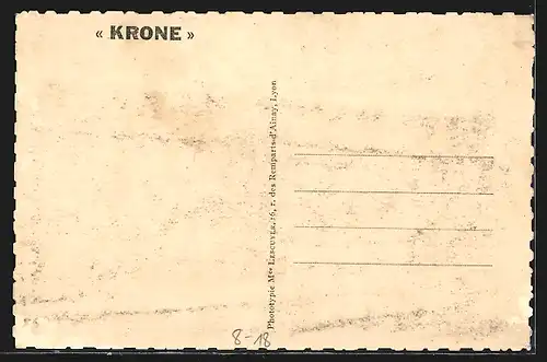 AK Zirkus Krone, Elephantenshow, Portraits des Ehepaares