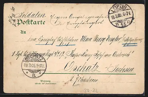 Lithographie Soldaten der Reserve verabschieden sich von ihren Frauen