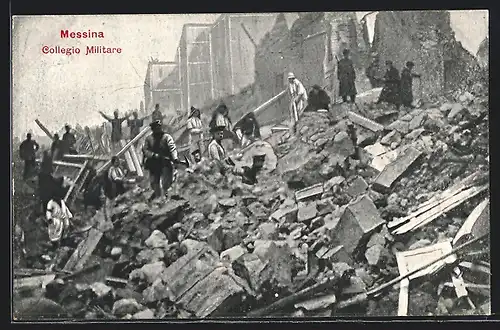 AK Messina, Collegio Militare, Erdbebenschäden