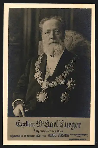 AK Exzellenz Dr. Carl Lueger, Bürgermeister von Wien