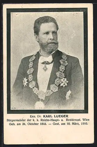 AK Exz. Dr. Karl Lueger, Bürgermeister Wien