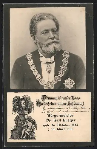 AK Bürgermeister Carl Lueger, 1844-1910