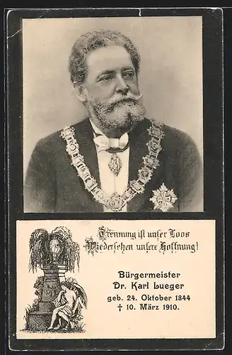 AK Bürgermeister Carl Lueger, 1844-1910